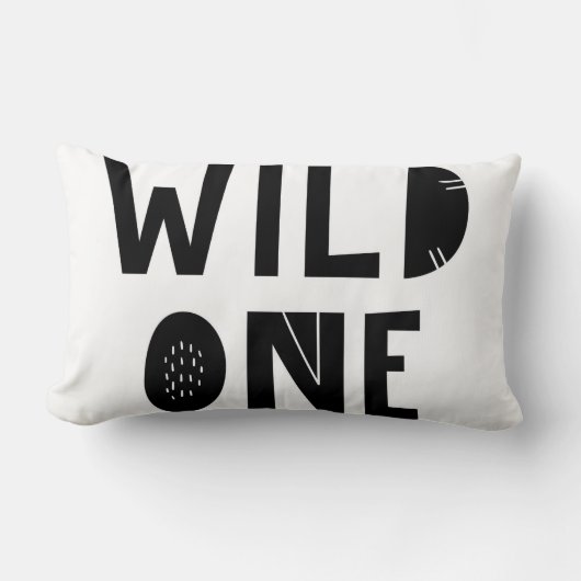 Coussin Rectangle Mon Enfant "Wild One" Un Pièce Unique Scandi Owl (Recto)