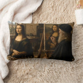 Coussin Rectangle Mona Lisa visite l'atelier de Léonard de Vinci (Couverture)
