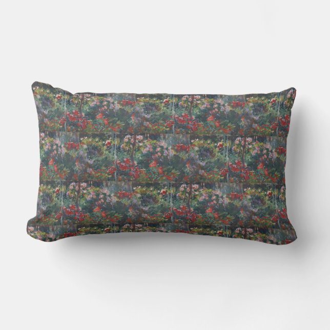 Coussin Rectangle Monet 1887 Vintage Peony Garden (Recto)