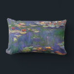 Coussin Rectangle Monet Water Lilies Chef-d'oeuvre Peinture<br><div class="desc">Monet Water Lilies - Ce tableau Monet classique a été peint par Claude Monet en 1916. Il fait partie de sa célèbre collection de nénuphars où il peint dans son jardin à Giverney,  France. Un tableau de chef-d'oeuvre.</div>