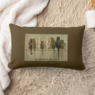 Coussin Rectangle Monkeys Business Anniversaire Du Groupe Personnali