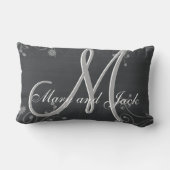 Coussin Rectangle Monogramme 3d Rustique Chalkboard (Verso)