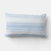 Coussin Rectangle Monogramme Bleu rayures (Verso)