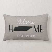 Monogramme Burlap Home State Tennessee |
