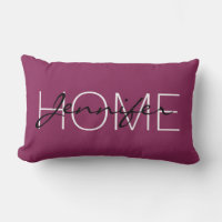 monogramme de la maison couleur framboise foncée