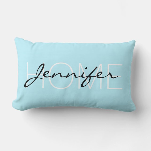 Coussin Rectangle monogramme de la maison de couleur diamant (Recto)