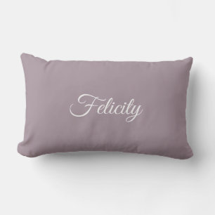 Coussin Rectangle Monogramme du script de nom personnalisé Lettre in