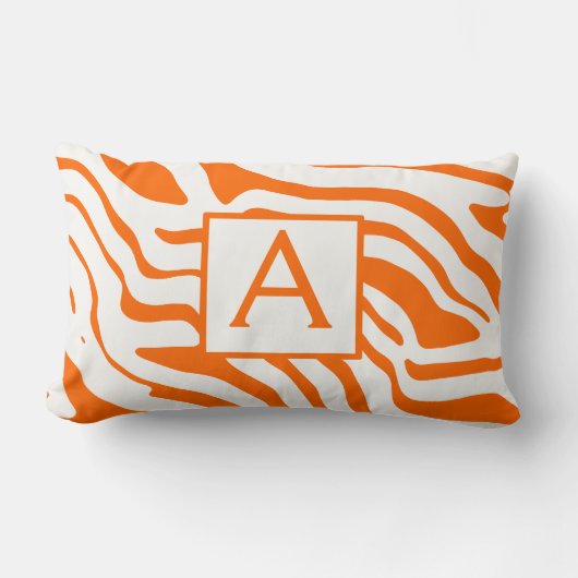 Coussin Rectangle Monogramme N'importe quelle couleur et conception  (Recto)