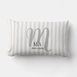 Coussin Rectangle Monogramme personnalisé Vibe du matin