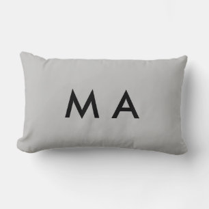 Coussin Rectangle Monogramme simple ajoutez votre lettre de nom homm