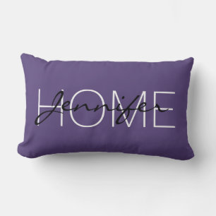 Coussin Rectangle Monographie de maison de la couleur du cyber-raisi