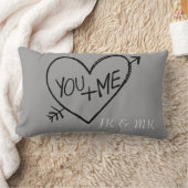 Coussin Rectangle Monographie de votre coeur et de moi (Couverture)