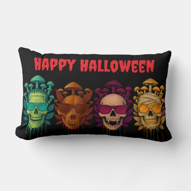 Coussin Rectangle Monstercore-Graveyard double face (Recto)