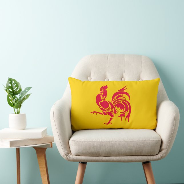 Coussin Rectangle Montrez vos couleurs - Wallonie (Chaise)
