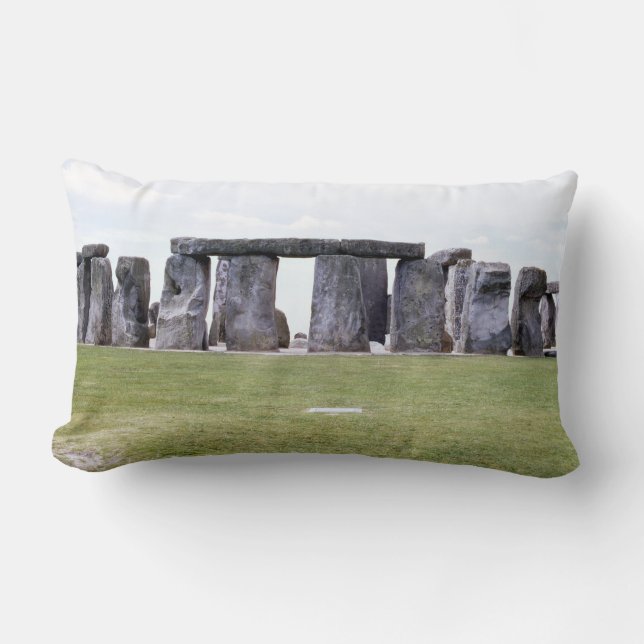 Coussin Rectangle Monument préhistorique de Stonehenge Décor antique (Recto)