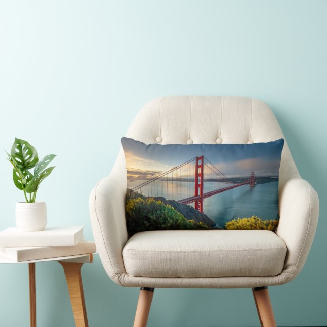 Coussin Rectangle Monuments | Golden Gate San Francisco (Chaise)
