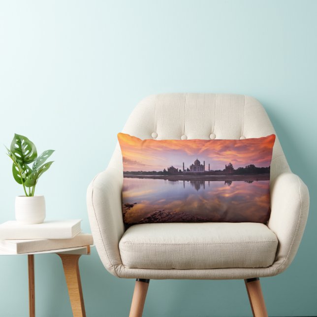 Coussin Rectangle Monuments | Taj Mahal Sunset (Chaise)