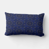 Coussin Rectangle Moroccan Celestial Gold Star Throw Pillow (Verso)