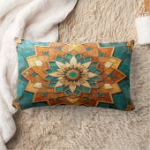 Coussin Rectangle Moroccan Mandala Pillow - Geometric Tile Luxury De (Couverture)