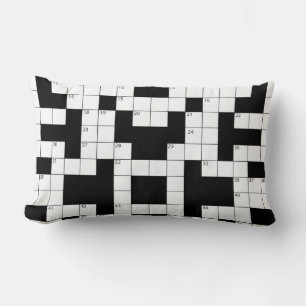 Coussin Rectangle Mot-clé Mot-de-croisement Jeu d'oreiller