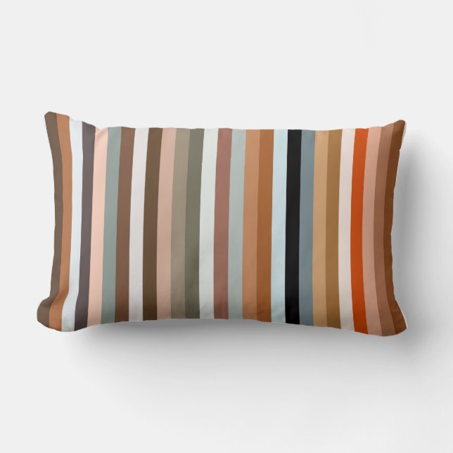Coussin Rectangle Motif à bandes multiples (Recto)