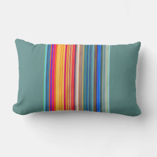 Coussin Rectangle Motif à bandes multiples