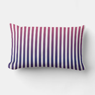 Coussin Rectangle Motif à rayures dégradé violet