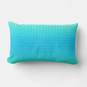 Coussin Rectangle Motif Abstrait bleu turquoise pastel