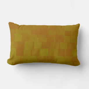 Coussin Rectangle Motif Abstrait Brun Vert