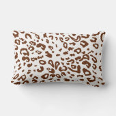 Coussin Rectangle Motif africain de fausse fourrure (Verso)