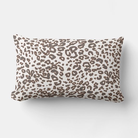 Coussin Rectangle Motif africain de fausse fourrure (Recto)