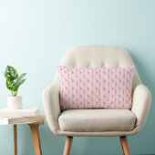 Coussin Rectangle Motif aléatoire de flamant rose (Chaise)