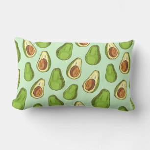 Coussin Rectangle Motif Avocado