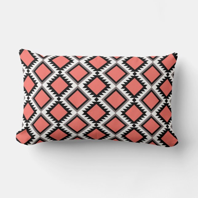Coussin Rectangle motif aztèque (Recto)
