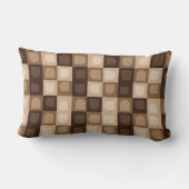 Coussin Rectangle Motif aztèque géométrique d'arche boho moderne mar (Verso)