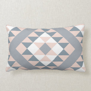 Coussin Rectangle Motif blanc et gris du sud-ouest