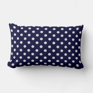 Coussin Rectangle Motif bleu bleu Polka
