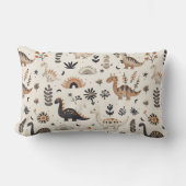 Coussin Rectangle Motif Boho Jungle Dinosaur (Recto)