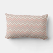 Coussin Rectangle Motif chevron zigzag pastel doux (Verso)