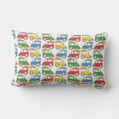 Coussin Rectangle Motif coloré des petits trains (Verso)