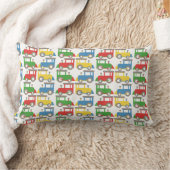 Coussin Rectangle Motif coloré des petits trains (Couverture)