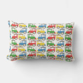 Coussin Rectangle Motif coloré des petits trains (Recto)