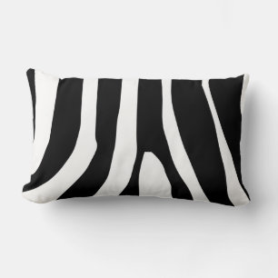 Coussin Rectangle Motif de bandes d'impression Zebra
