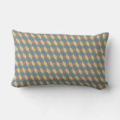 Coussin Rectangle Motif de bloc pour bébé en couleur rétro (Verso)