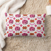 Coussin Rectangle Motif de bugs de dessin animé fantaisiste et de fr (Couverture)