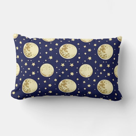 Coussin Rectangle Motif de ciel nocturne (Recto)