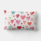 Coussin Rectangle Motif de coeur de bébé contemporain (Verso)