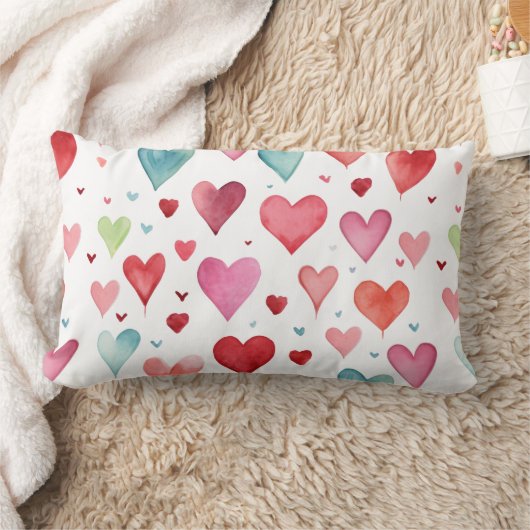 Coussin Rectangle Motif de coeur de bébé contemporain (Couverture)