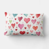 Coussin Rectangle Motif de coeur de bébé contemporain (Recto)