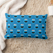 Coussin Rectangle Motif de Cookie Monster souriant (Couverture)
